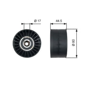 Gates V-Ribbed Belt Deflection/Guide Pulley T36509