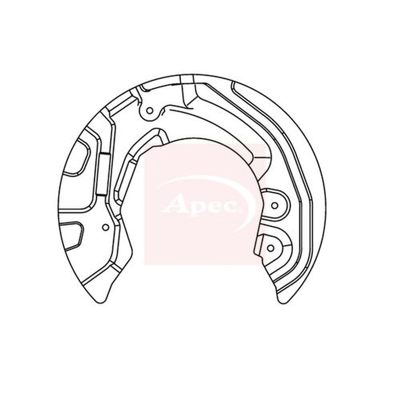 Apec Brake Disc Splash Guard Front Left ASG1018