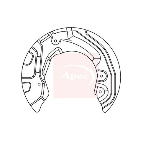 Apec Brake Disc Splash Guard Front Left ASG1018