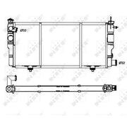 NRF Engine Radiator 507120