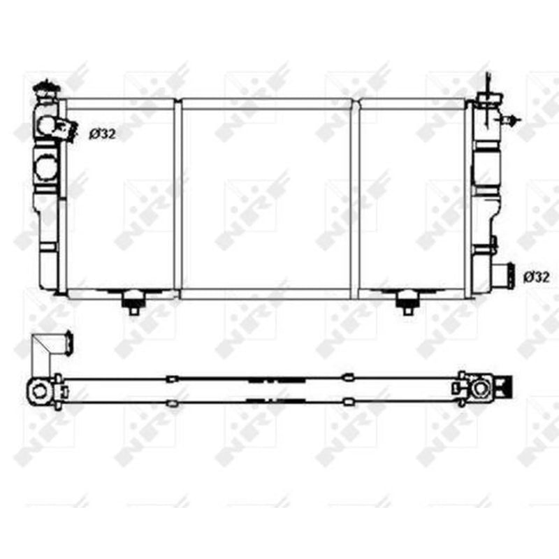 NRF Engine Radiator 507120