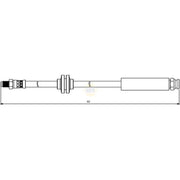 NAPA Brake Hydraulic Hose Line Front NBH1170