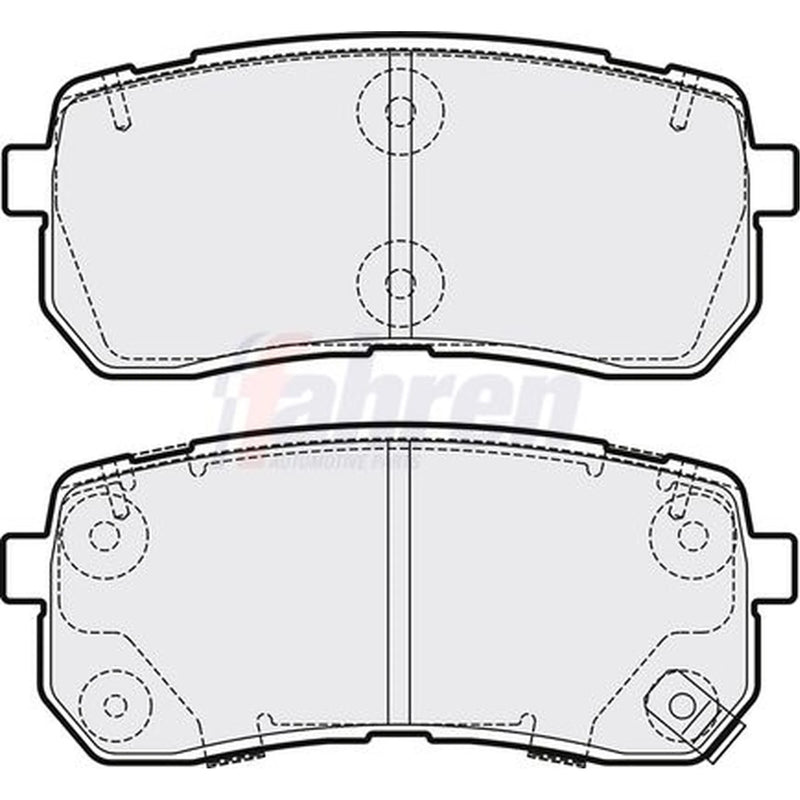 Fahren Rear Brake Pad Set fits Kia Sorento III 2015-2020 2.2