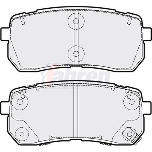 Fahren Rear Brake Pad Set fits Kia Sorento III 2015-2020 2.2