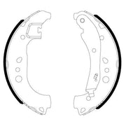 Mintex Brake Shoe Set Axle Kit MFR759