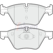 Fahren Front Vented & Rear Vented Brake Discs & Pads fits BMW 3 2004-2013
