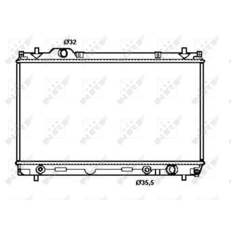 NRF Engine Radiator 50256