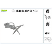 Valeo Electric Window Regulator Lifter Left Front 851606