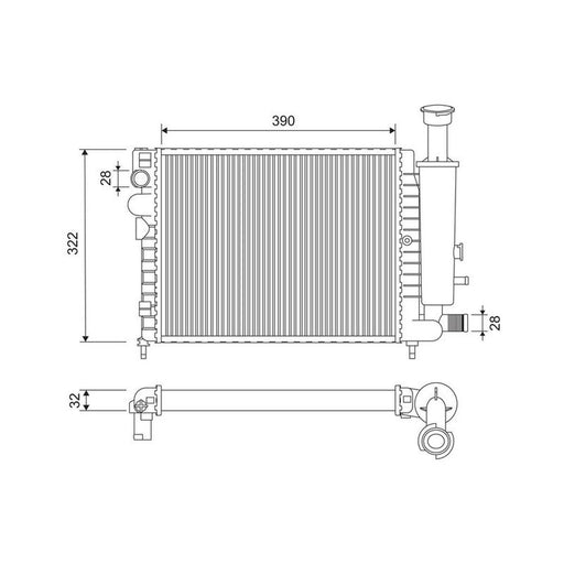 Valeo Engine Radiator 883866