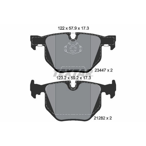 Textar Rear Brake Pad Set 2344702