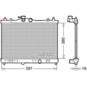 Denso Engine Radiator fits Nissan Cube 2009 on 1.6
