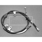 Borg & Beck Handbrake Cable Left Rear BKB1938