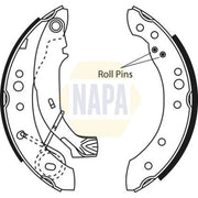 NAPA Brake Shoe Set Axle Kit NBS1046