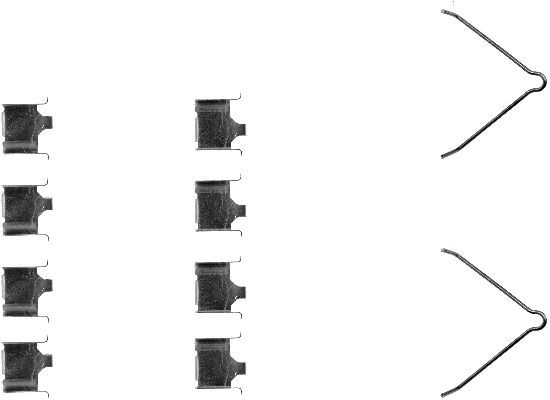 Textar Brake Pad Accessory Fitting Kit Rear 82051500