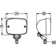 Hella Rear Fog Light Lamp Unit Right 2NE 002 985-001