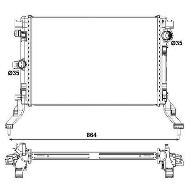 NRF Engine Radiator 53026