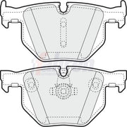 Fahren Rear Brake Pad Set fits BMW 5 2001-2010
