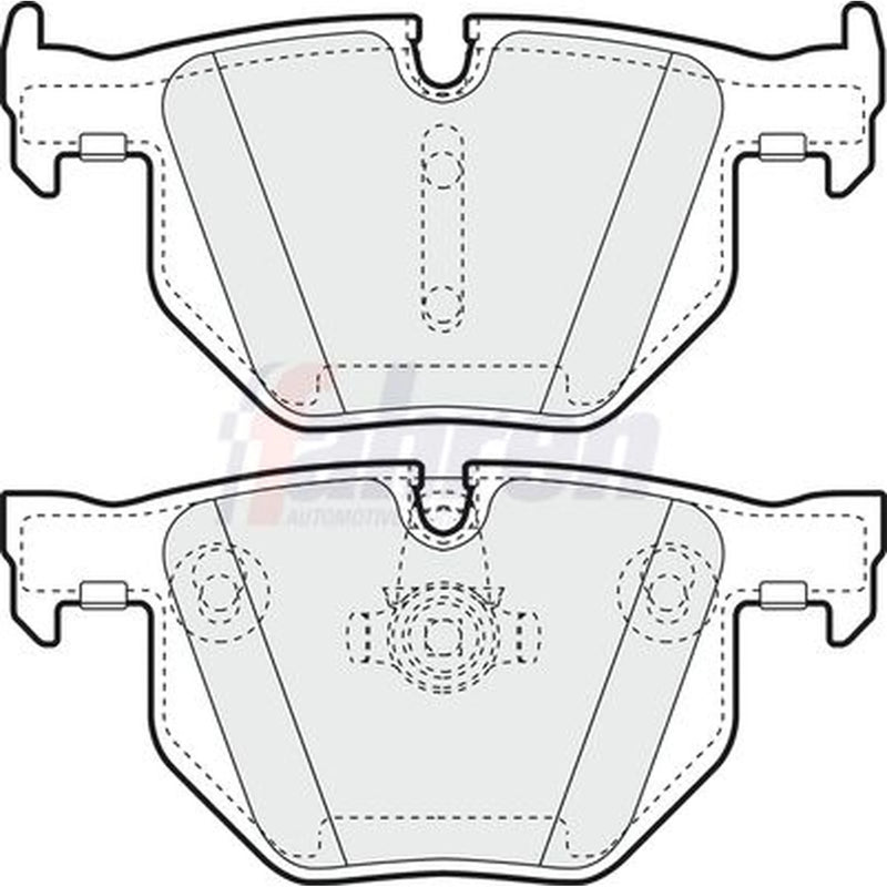Fahren Rear Brake Pad Set fits BMW 5 2001-2010