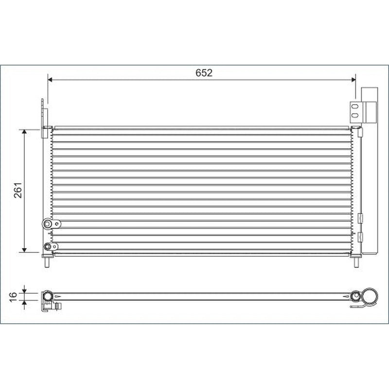 Valeo Air Conditioning Condenser 822640