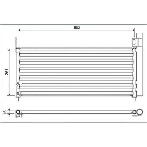 Valeo Air Conditioning Condenser 822640