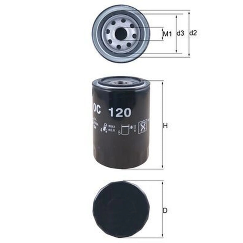 Mahle Engine Oil Filter OC 120