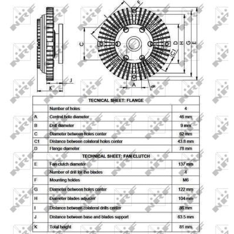 NRF Radiator Fan Clutch 49559