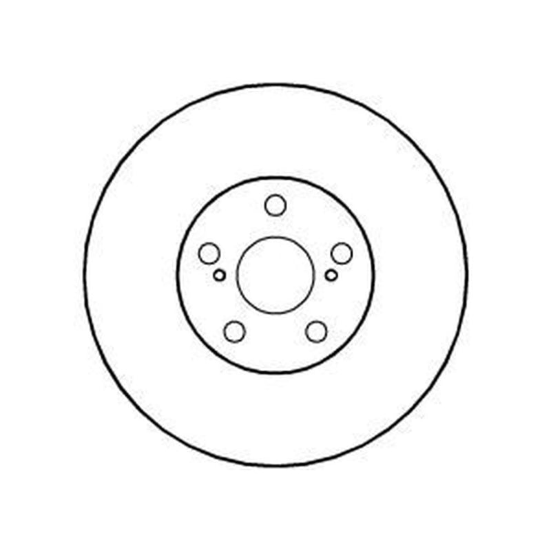 Abtex 2 x Vented Front Brake Discs BD1005V-x2