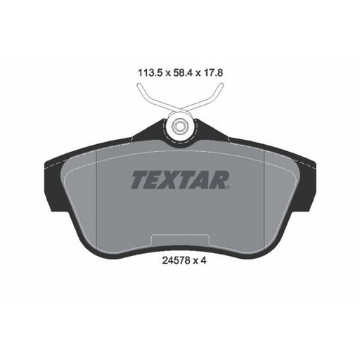 Textar Rear Brake Pad Set 2457803