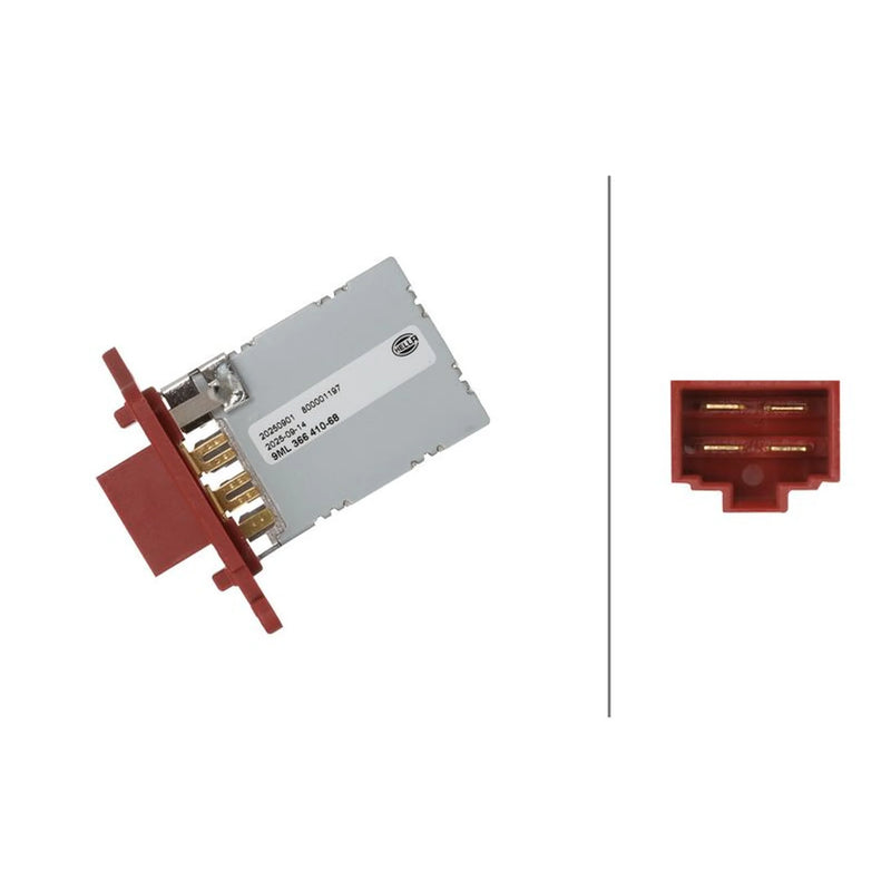 Hella Heater Blower Resistor 9ML 366 410-681