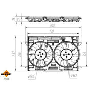 NRF Engine Cooling Fan 470122