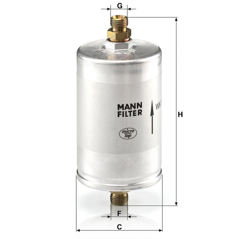 MANN-FILTER Fuel Filter Element WK 726/3