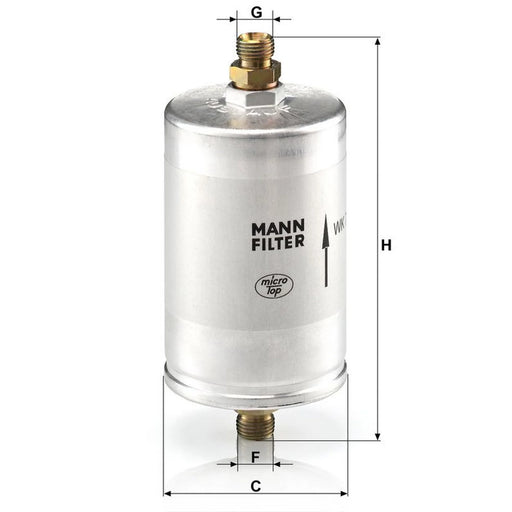 MANN-FILTER Fuel Filter Element WK 726/3