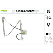 Valeo Electric Window Regulator Lifter Left Front 850876