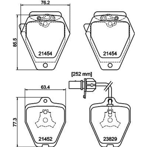 Mintex Front Brake Pad Set MDB2145