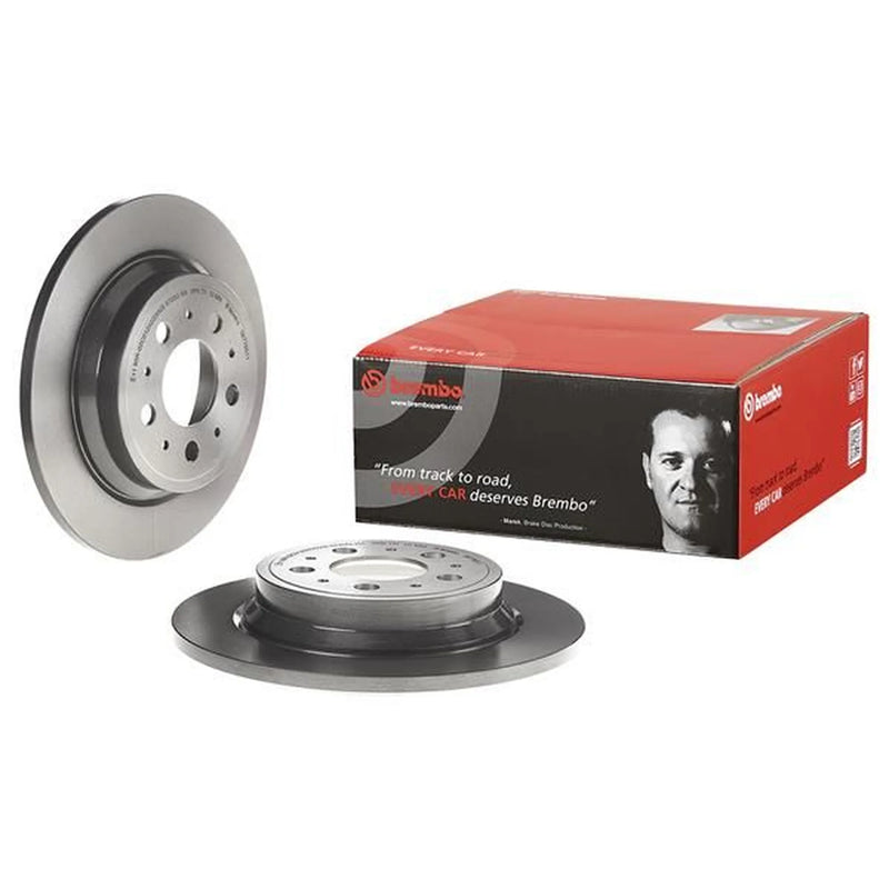 Brembo 2 x Solid Rear Brake Discs 08.7765.11-x2