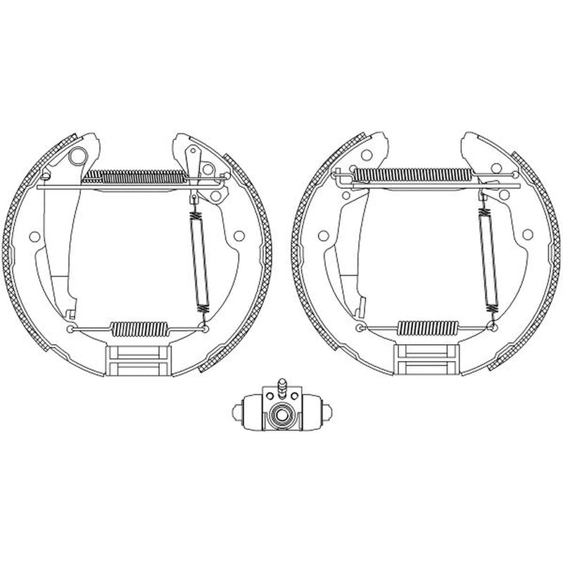 Mintex Brake Shoe Set Axle Kit MSP218