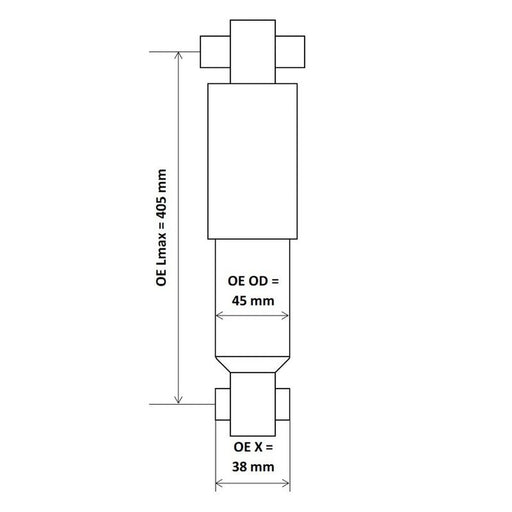 KYB Shock Absorber Damper Strut Front 6447502