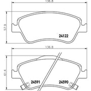 DON Front Brake Pad Set PCP1209