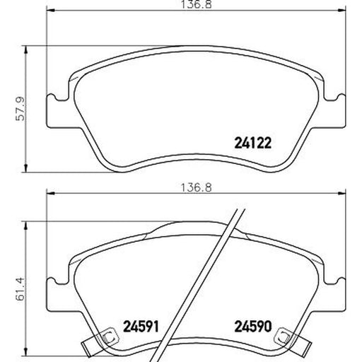 Mintex Front Brake Pad Set MDB2923