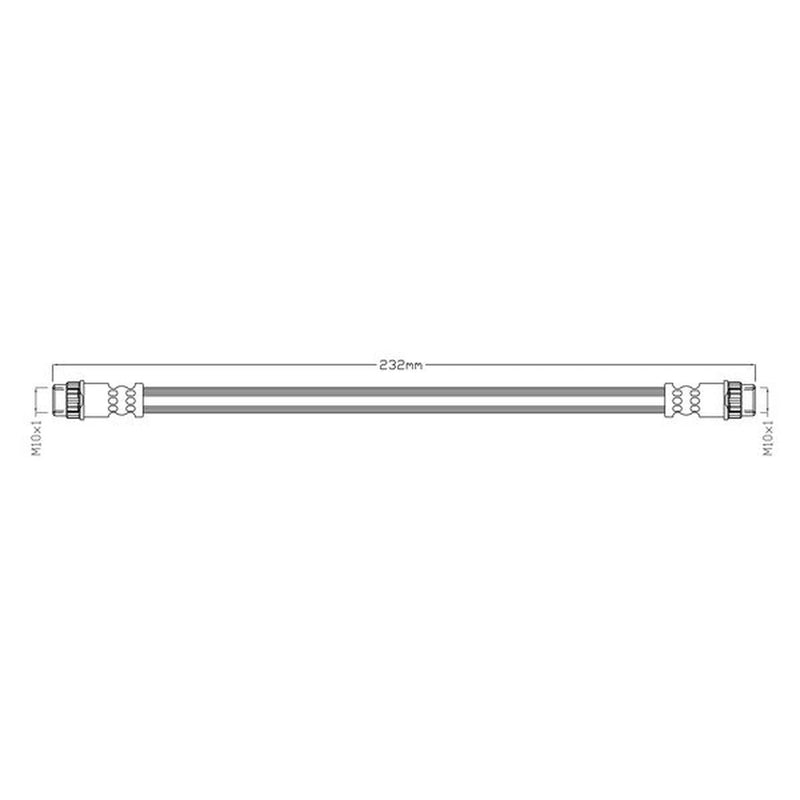 Juratek Brake Hydraulic Hose Line inner JBH1467