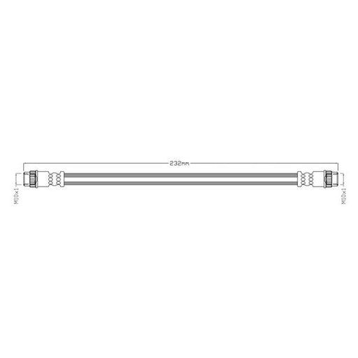 Juratek Brake Hydraulic Hose Line inner JBH1467