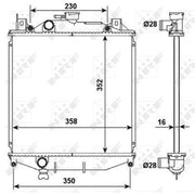 NRF Engine Radiator 507644