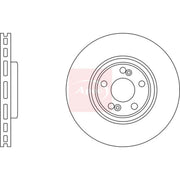 Apec 2 x Vented Front Brake Discs DSK2590-x2