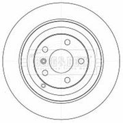 Borg & Beck 2 x Solid Rear Brake Discs BBD4541-x2