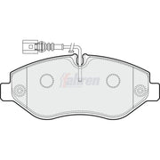 Fahren Front Brake Pad Set FBP3650