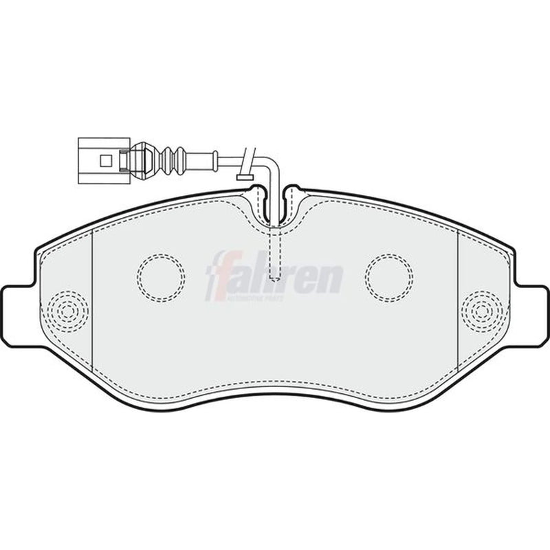 Fahren Front Brake Pad Set fits Nissan Cabstar 2006-2013