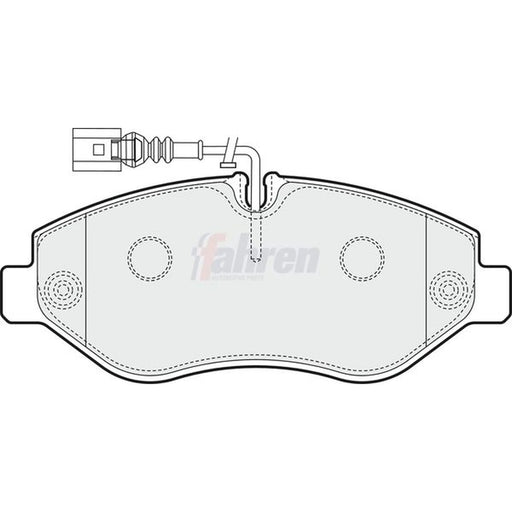 Fahren Front Brake Pad Set fits Nissan Cabstar 2006-2013