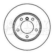 Key Parts 2 x Vented Front Brake Discs KBD4952-x2