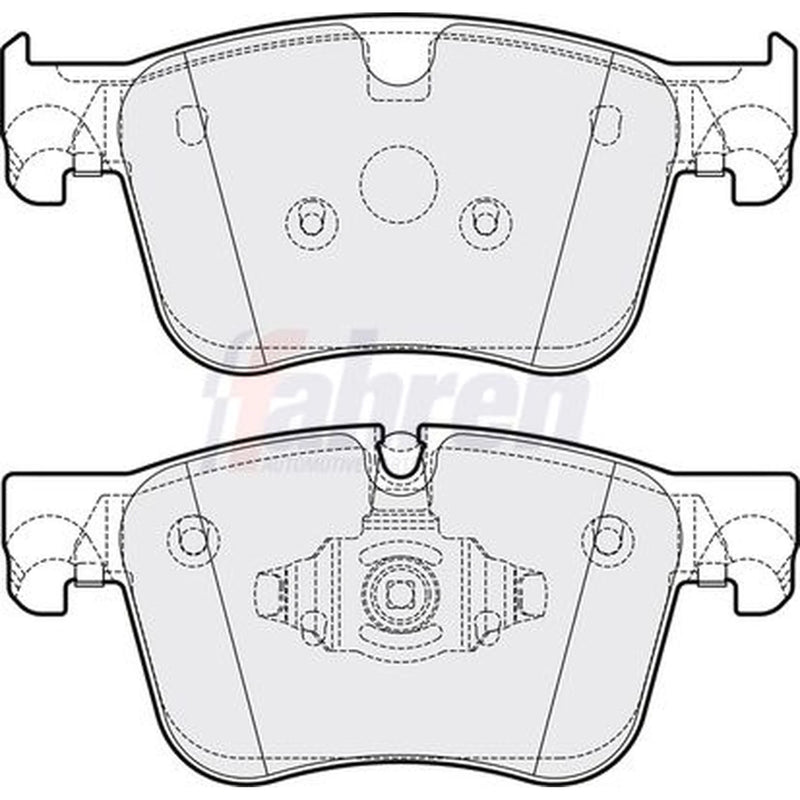 Fahren Front Brake Pad Set fits Citroën Berlingo 2018-2019 1.2 1.5
