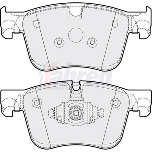 Fahren Front Brake Pad Set fits Citroën Berlingo 2018-2019 1.2 1.5